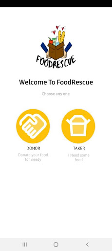 Android application Food Rescue screenshort