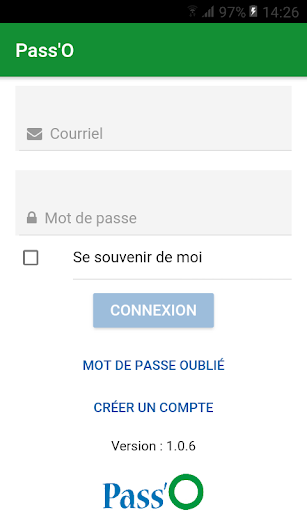 Android application Pass'O screenshort