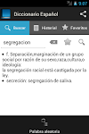 screenshot of Spanish dictionary