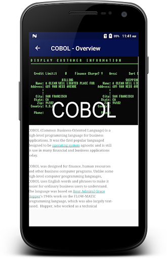 Learn - COBOL Screen 2