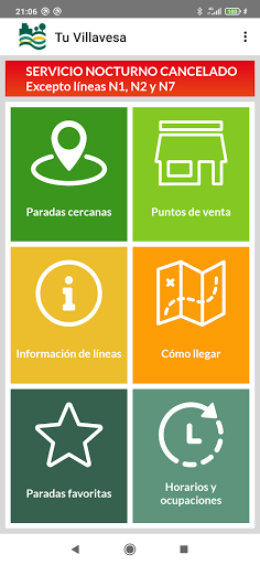 Android application Tu Villavesa - Bus Pamplona screenshort