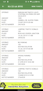 Traffic Bangalore: Check Fines Screenshot