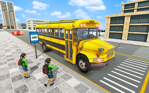 City School Bus Driving Sim:3D Screen 2