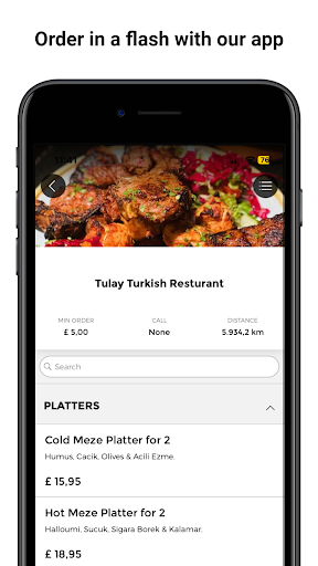 Android application Tulay Turkish Resturant screenshort