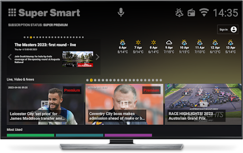 Super Smart TV Launcher LIVE Unknown