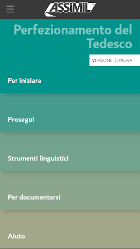 Android application Perfeziona Tedesco C1 Assimil screenshort