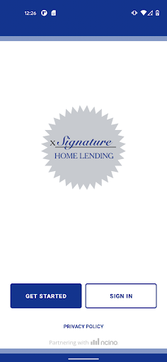Android application Signature Home Lending App screenshort