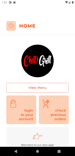 Android application Chilli Grill PA15 screenshort