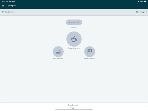 edtime Stempeluhr Screen 2