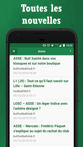 Android application Saint-Etienne Actu Foot screenshort