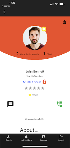 Android application WhizPro screenshort