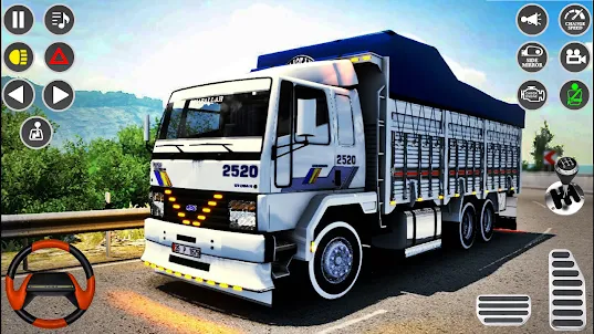 xe tải vận tải hạng nặng 3d