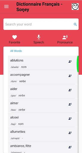 Dictionnaire Français - Songha Screen 2