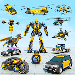 Cover Image of डाउनलोड ड्रैगन रोबोट पुलिस कार गेम्स  APK