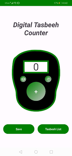 Android application Digital Tasbeeh Counter screenshort