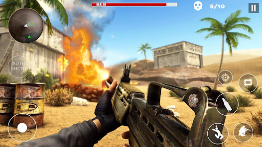 Gunner simulator 2021-Offline Shooting- Gun Games  screenshots 1