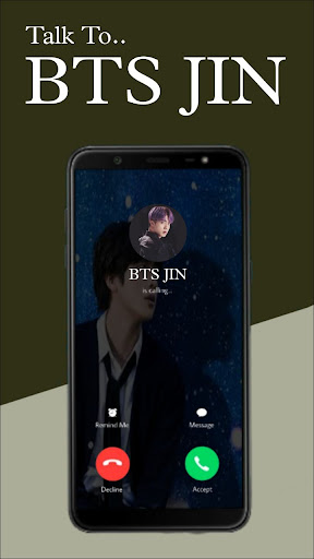 BTS Jin - Fake Video Call Screen 3