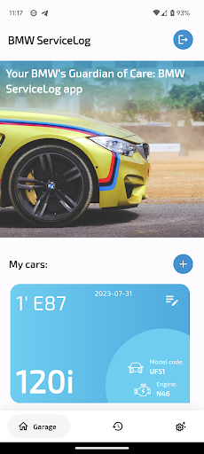 Android application SLog BMW screenshort