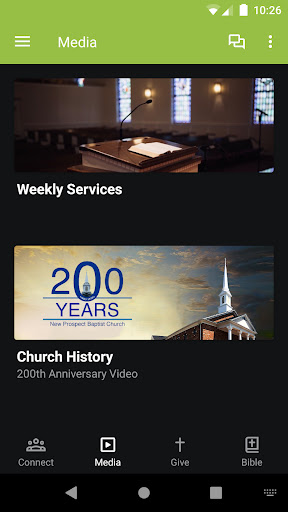 New Prospect Baptist Church Screen 2