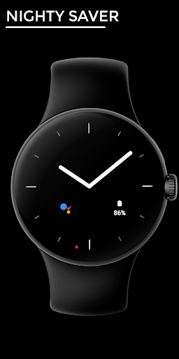 Android application Nighty Saver - watch face screenshort
