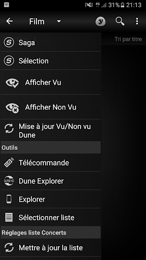 Android application YadisGet (Dune HD control) screenshort