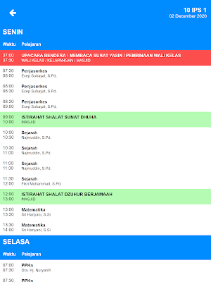 Jadwal Pelajaran SMAN 3 Kabupaten Tangerang screenshot 3