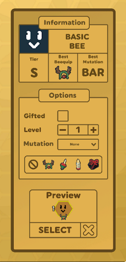 Hive Builder Screen 3