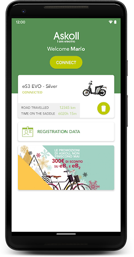 Android application Askoll Smart Drive screenshort