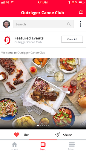 Android application Outrigger Canoe Club screenshort