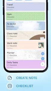 Easy Daily Notes & Checklist