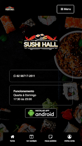 Android application Sushi Hall screenshort
