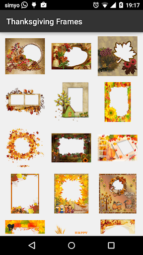 Thanksgiving photo Frames Screen 2