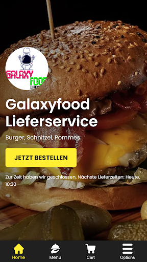Android application Galaxyfood Lieferservice screenshort