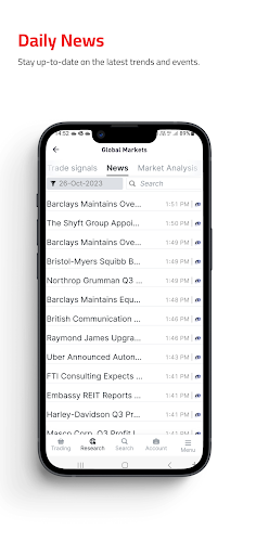 Gulf Bank One trader Screen 3
