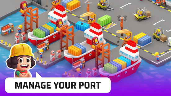 Idle Port Tycoon 0.9.16 APK + Mod (Unlimited money) untuk android