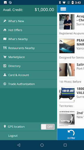 Trade Exchange Canada Mobile Screen 2