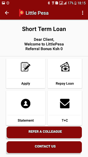 Little Pesa MFI Loaning App Screen 3