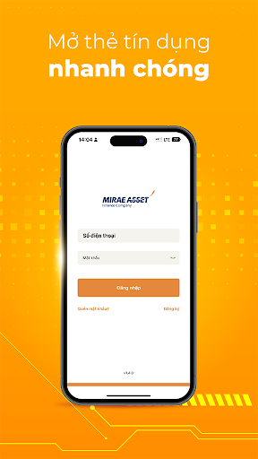 Android application Mirae Asset Card screenshort