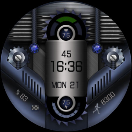 Android application W-Design WOS063 - Watch Face screenshort