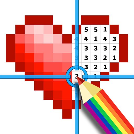 Color by number & Pixel art logo