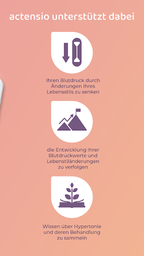 actensio: Bluthochdruck-App Screen 3