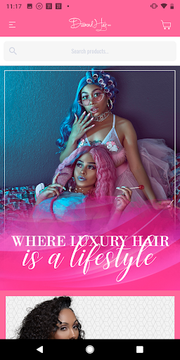 Android application Diamond Hair Company screenshort
