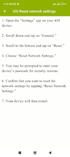 Any Device Network Reset Guide Screen 3