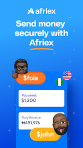Afriex - Money Transfer App  screenshots 1