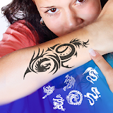 Tattoo Design and Name ink Tattoo on Photo icon