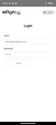 Android application Moovijob Event screenshort