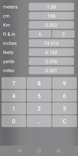 Units Converter Screen 2