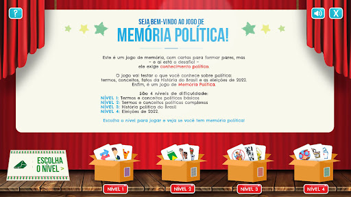 Android application Jogo de memória política screenshort