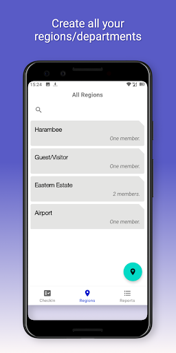 Android application Keros CheckIn screenshort