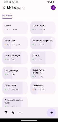 Android application Stocks screenshort